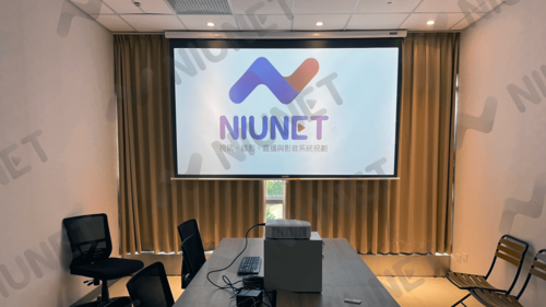 Rental | Upgraded Meeting Room Design: Projector and Screen Installation for Enhanced Visuals